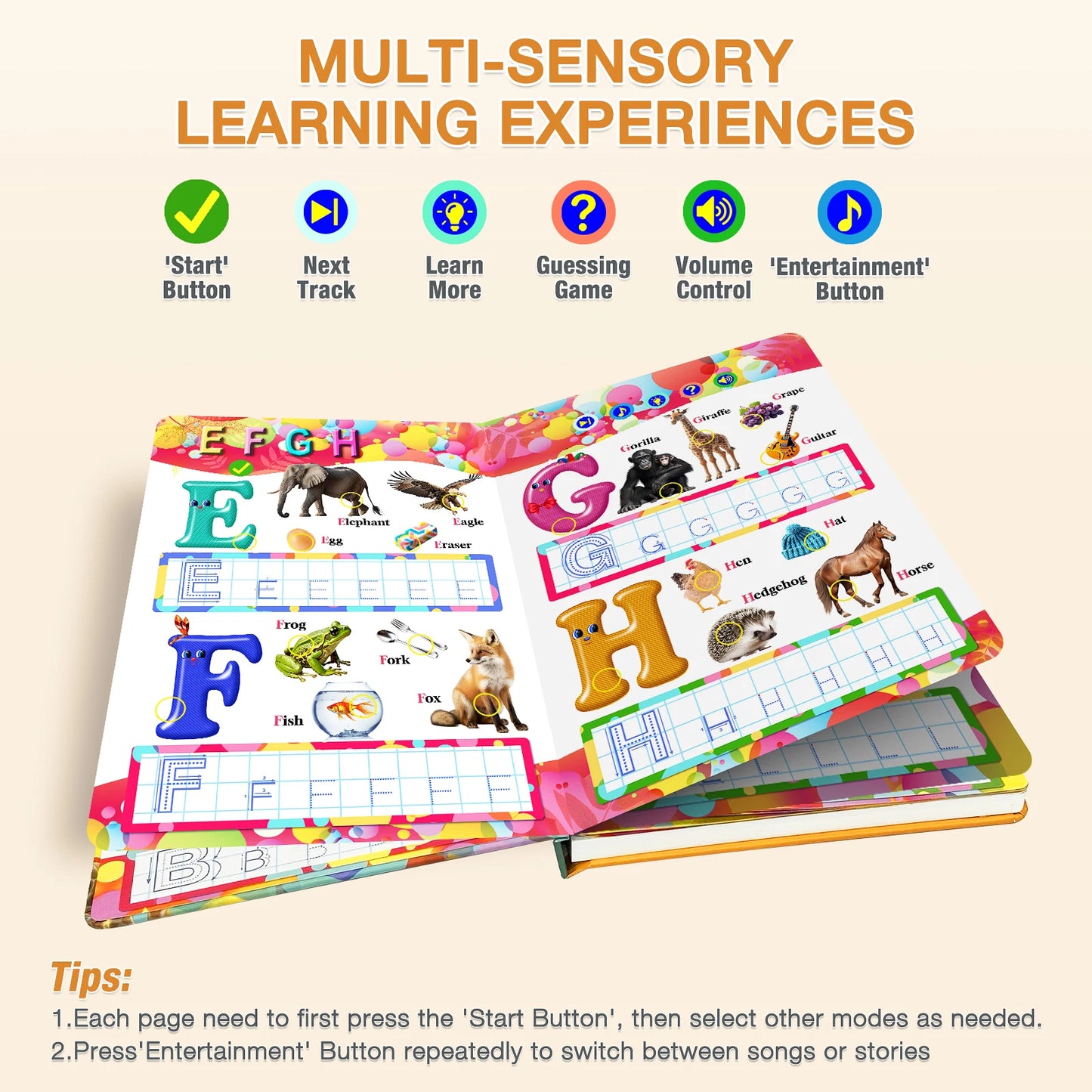 English e-books, Educational toy books, Interactive storybooks, Children's toys, Interactive toys, Toys for children with autism