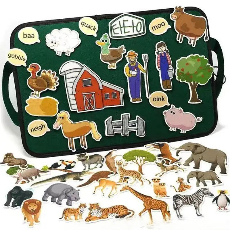Preschool Educational Playset, Creative Learning Tool, Craft Toy Gifts for Kids, Felt Boards & Storytelling Board