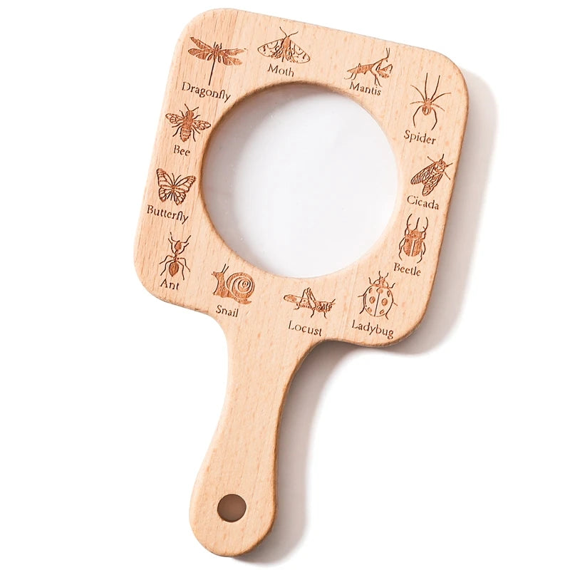Kid Outdoor Explorer Kit Insect Leaf Cognitive Exploration Toy Kid Wooden Wilderness Adventure Game Set Montessori Toy Baby Gift