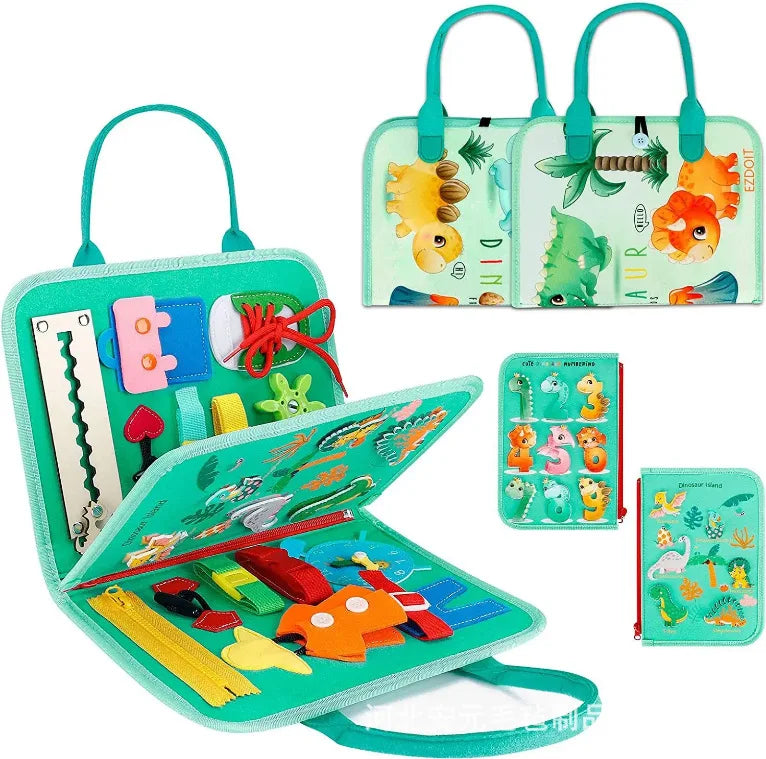 Montessori Busy Board Early Education Board Children's Learning Enlightenment Teaching Aids Learning Board Baby's Toys