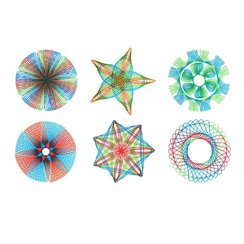 Funny Spirograph Drawing Toys Set Creative Gears Geometry Stencils Painting Template Art Crafts Kids Educational Students Gifts