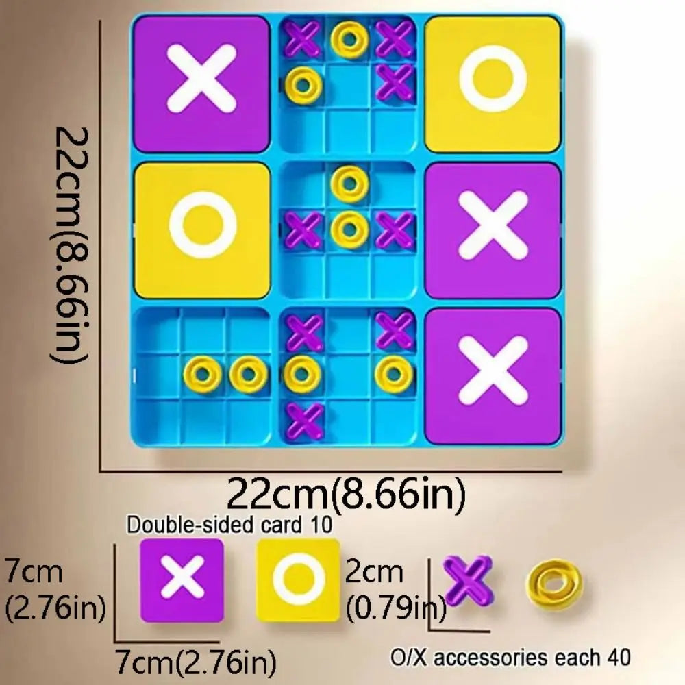 Creative Tic Tac Toe Board Game Funny Montessori Montessori Puzzle Table Game Cognitive Development Thinking Exercise