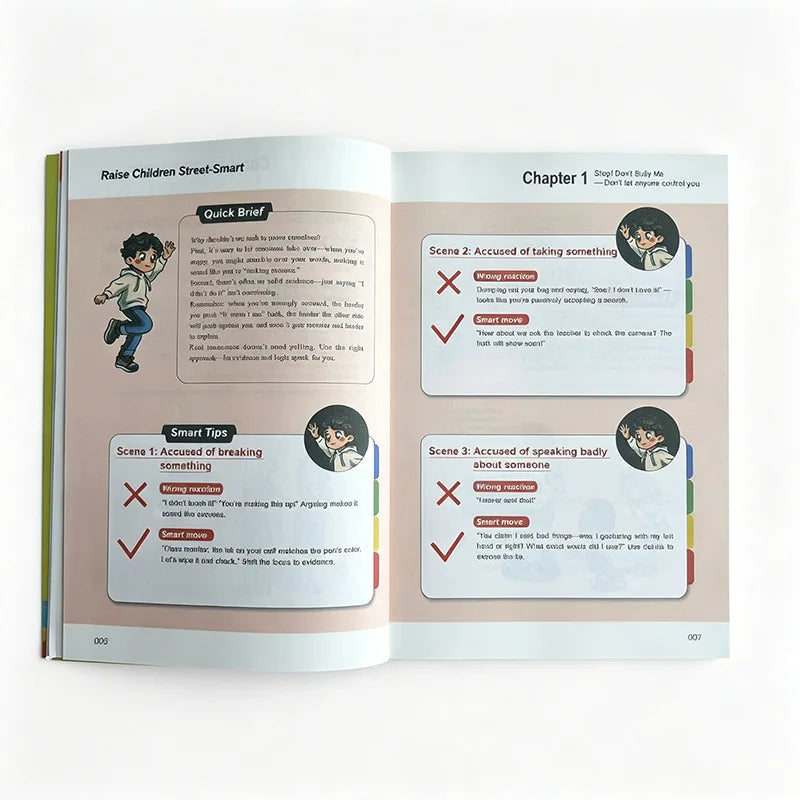 Raise Children Street‑Smart Comic Edition Kids EQ Development Growth Guidance Book Children Life Wisdom Education Bookpresent