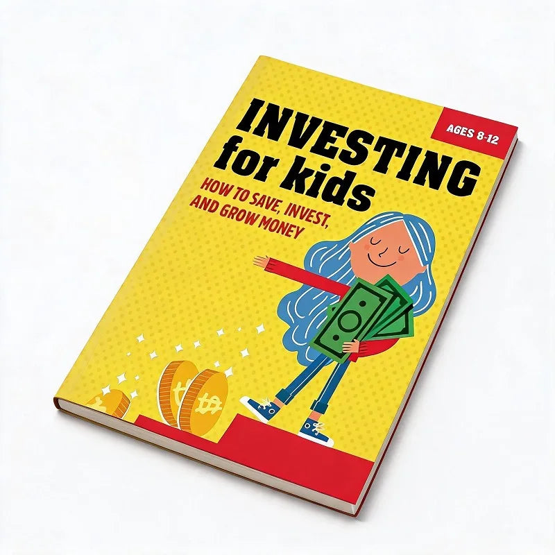 Kids Investing Book Ages 8-12 Financial Literacy Guide Teach Children Save Invest Grow Money Finance Learning Workbook