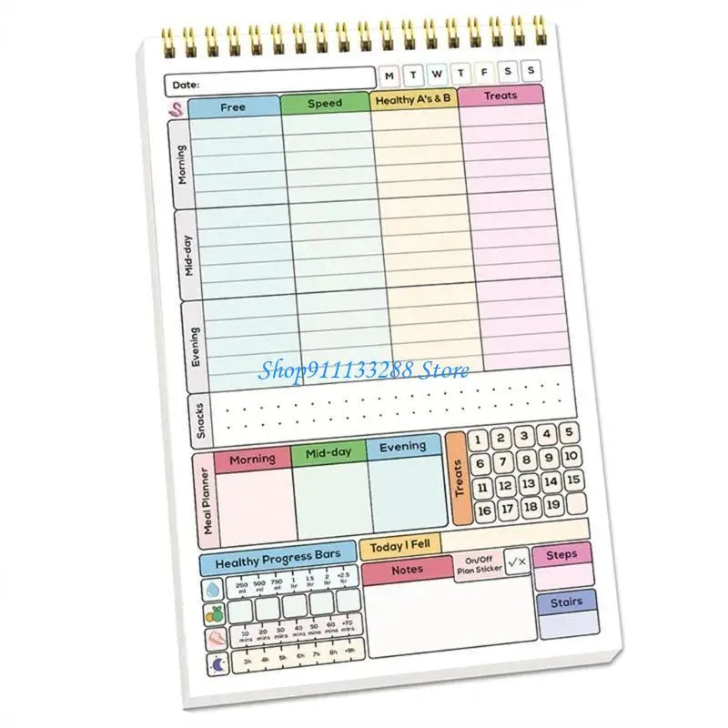 G88D A 5 Habits Planner Habits Trackers Notebook Daily Weekly Monthly Habits Trackers Discipline Calorie Planner Schedules
