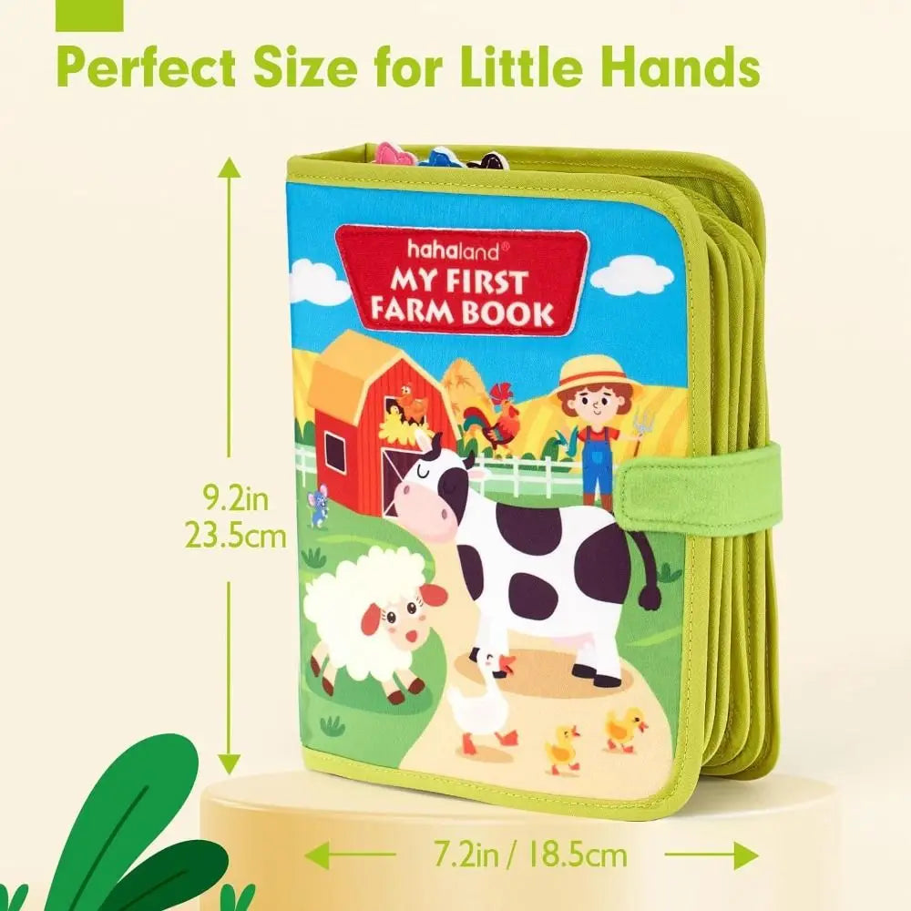 Farm Animal Story Montessori Toys Felt Life Skills Matching Early Education Felt Book Quiet Book Early Education