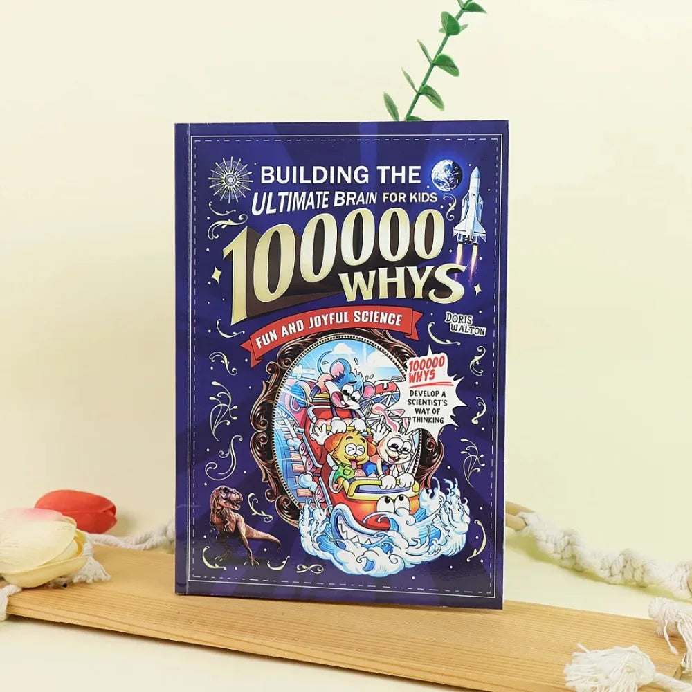 100000 Whys: Building the Ultimate Brain for Kids English Version Fun Science Cartoon Book Children's Early Education STEM Learn