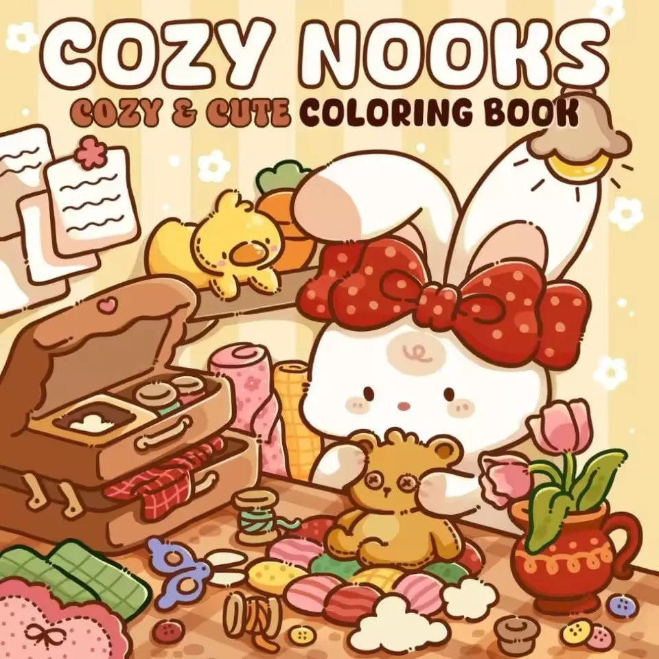 Cheekoo Cartoon Coloring Book Set for Teens, 120 Pages Art Therapy Gift, Creative Fun & Stress Relief Activity Book