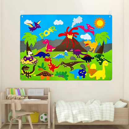 Montessori Felt Board Story Set Toys Preschool Learning Activities Board toys Outer Space Scientific Cognition Party Decorations