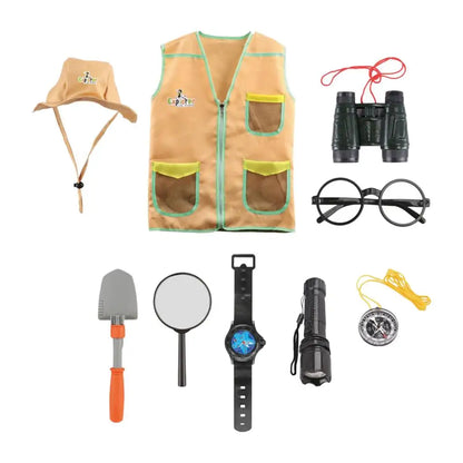 Kids Outdoor Adventure Kits Kids Outdoor Exploration Adventure Kits Dress up Role Explorer Costume Set for Children Kids