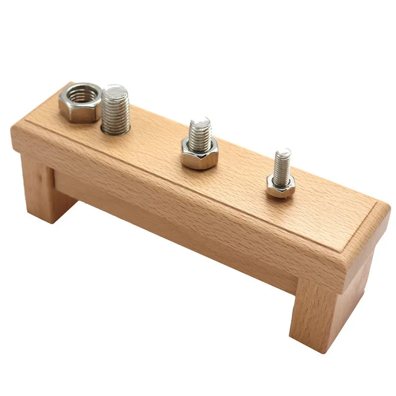 Montessori Materials Sensory Aids Screw Bolts Sets Montessori Educational Wooden Toys for Children Wooden Juguetes Montessori