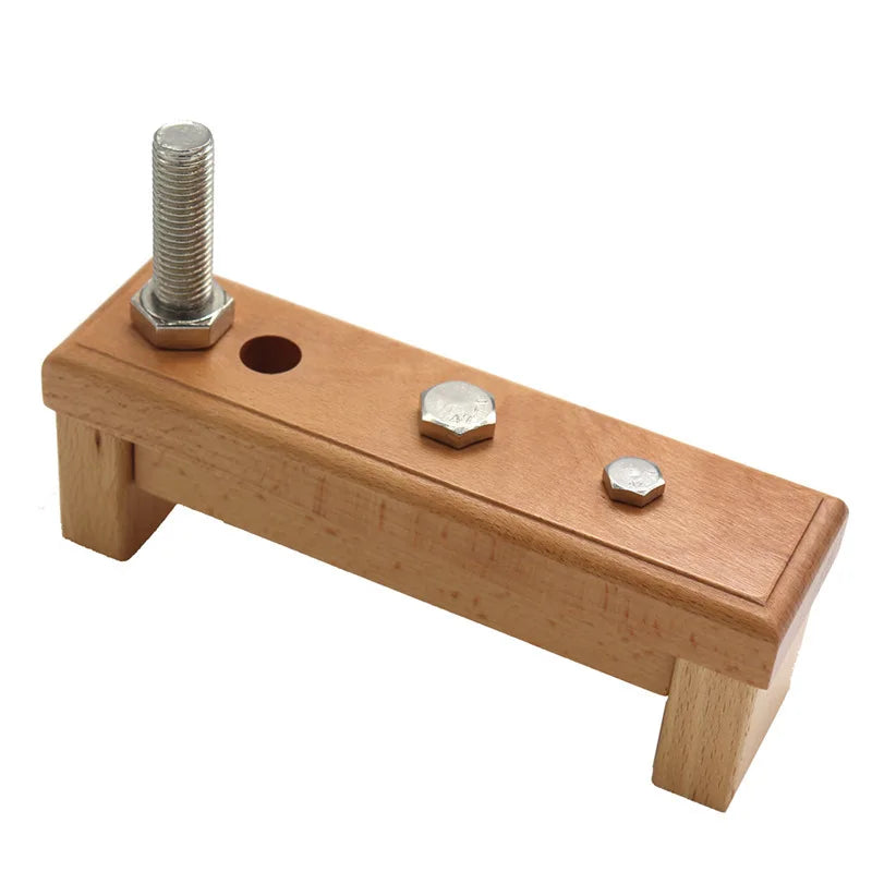 Montessori Materials Sensory Aids Screw Bolts Sets Montessori Educational Wooden Toys for Children Wooden Juguetes Montessori