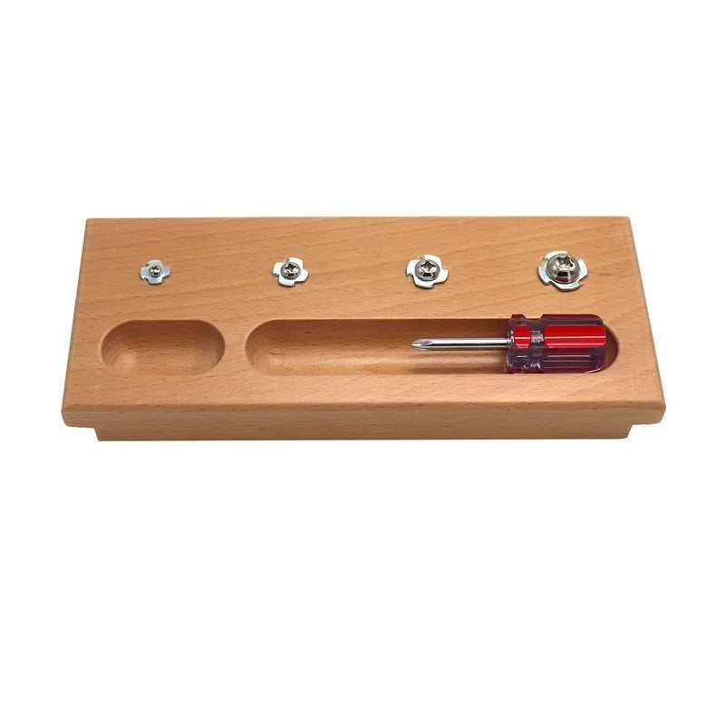 Montessori Materials Sensory Aids Screw Bolts Sets Montessori Educational Wooden Toys for Children Wooden Juguetes Montessori