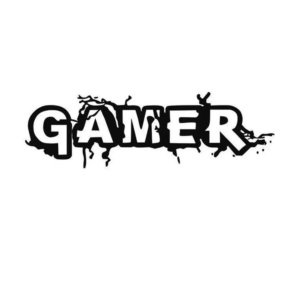 Creative Gamer crack wall sticker for kids Room Bedroom Background Decorative Painting Paper poster Removable Carved Stickers