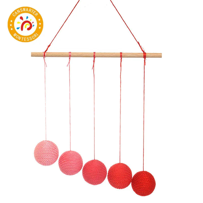 Montessori Mobile DIY Visual Practice Charm Birth Baby Gradient Color Paste Ball Hanging Gobbi Dancer Munari