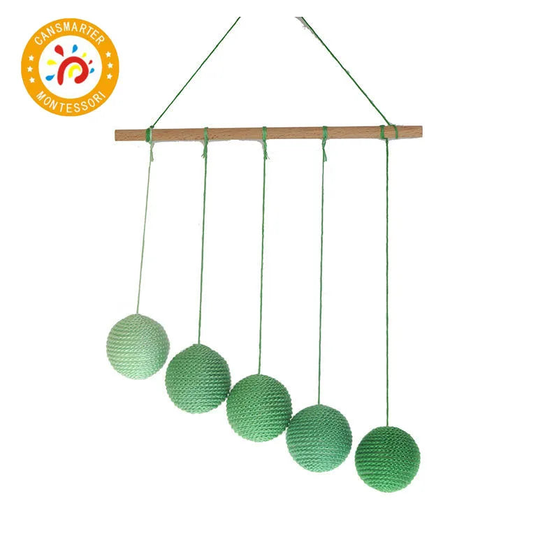 Montessori Mobile DIY Visual Practice Charm Birth Baby Gradient Color Paste Ball Hanging Gobbi Dancer Munari