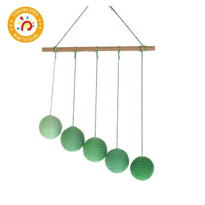 Montessori Mobile DIY Visual Practice Charm Birth Baby Gradient Color Paste Ball Hanging Gobbi Dancer Munari