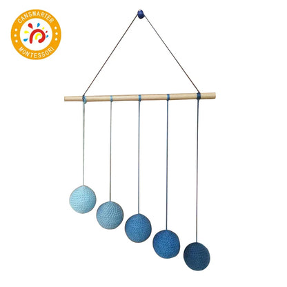 Montessori Mobile DIY Visual Practice Charm Birth Baby Gradient Color Paste Ball Hanging Gobbi Dancer Munari