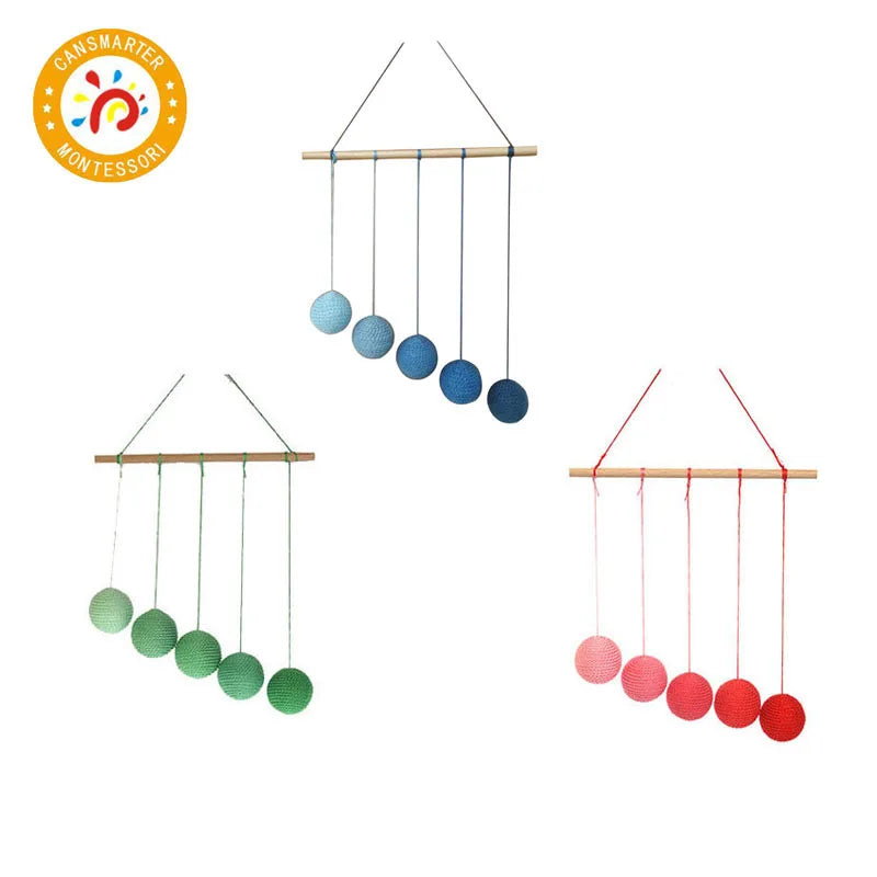 Montessori Mobile DIY Visual Practice Charm Birth Baby Gradient Color Paste Ball Hanging Gobbi Dancer Munari