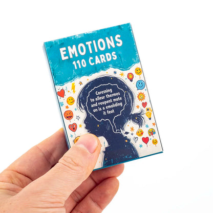 Kids Adults Emotions Flashcards 110pcs Emotional Recognition & Expression Fun Learning Game Interactive Board Playing Cards Set