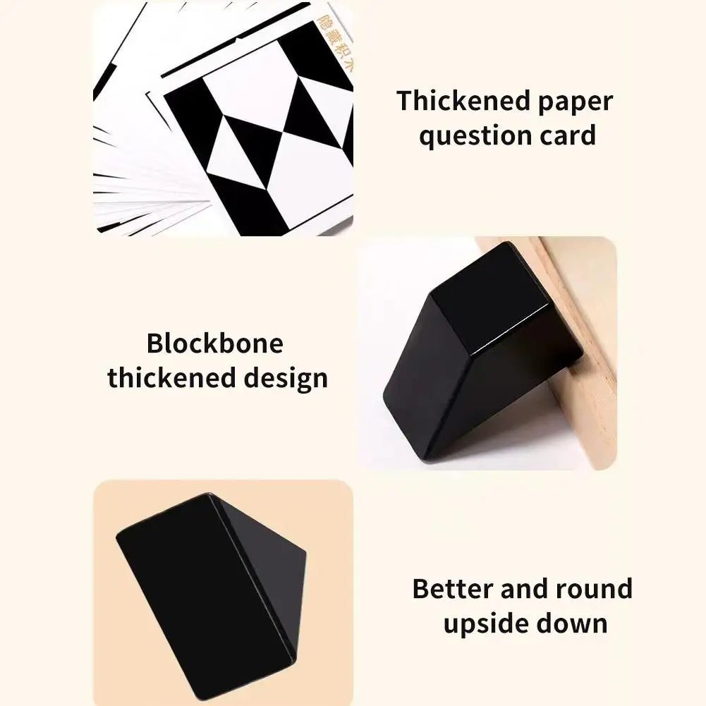 Montessori Geometric Shape Puzzles Building Blocks Wooden 3D Jigsaw Puzzle Kids Educational Logical Thinking Training Game Gifts