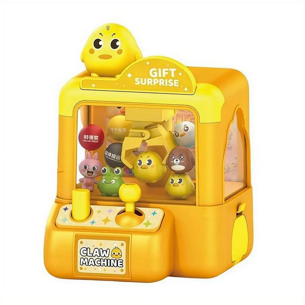 Mini Cartoon Claw Machine For Kids Desktop Grab Candy Toy Parent Child Interactive Game Home Play Birthday Holiday Surprise Gift