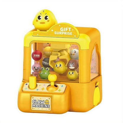 Mini Cartoon Claw Machine For Kids Desktop Grab Candy Toy Parent Child Interactive Game Home Play Birthday Holiday Surprise Gift
