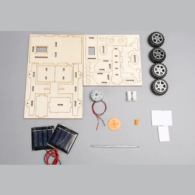 Solar Powered Moon Vehicle Education Science Project Kits Kids Early Learning Toy