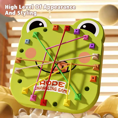 Kids Rope Breaking Challenge Puzzle Toy Intelligence Knotting Game Parent Child Interaction Unlocking Board Desktop Game Gift