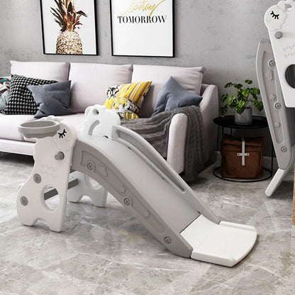 Children Climber Play Slide Kids Indoor Sliding Slide Freestanding Folding 2 Stairs Stable Base Climber Play Slide for Toddlers