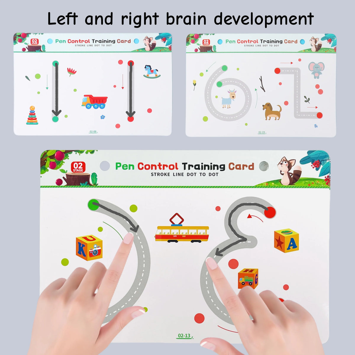 28 Pages of Creative Left and Right Brain Development Toys, Reusable Kidsren's Magic Tracing Book, Bilateral Coordination Exercises, Kidsren's Scientific Writing Enlightenment Description Book, English Alphanumeric Visual Tra