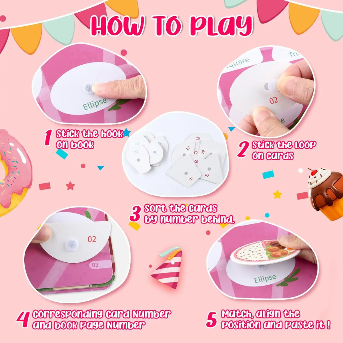 Montessori Toys Busy Book for Toddlers Girls 3+,life skills learning, Preschool Educational Toys Autism Sensory Travel,gift