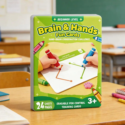 20pcs children Brain Training Card Game Educational Cognitive Toy Left And Right Brain Game Cards For Hand Coordination