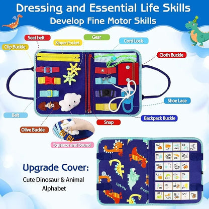 Montessori Busy Board Early Education Board Children's Learning Enlightenment Teaching Aids Learning Board Baby's Toys