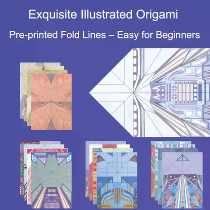 Children's Beginner Origami Encyclopedia 3D Colorful Paper Airplane Folding Creative Classic DIY Toy For Kids