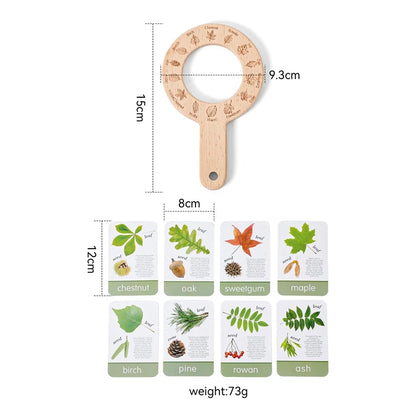 Kid Outdoor Explorer Kit Insect Leaf Cognitive Exploration Toy Montessori Toy Kid Wooden Wilderness Adventure Game Set Baby Gift