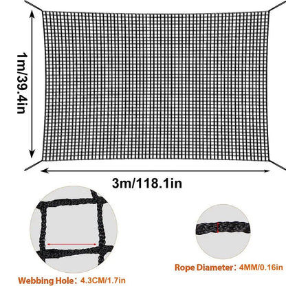 1*3m/2*3m Kids Playground Play Safety Net Outdoor Climbing Cargo Net Children Obstacle Course Double Layers Backyard Safety Net