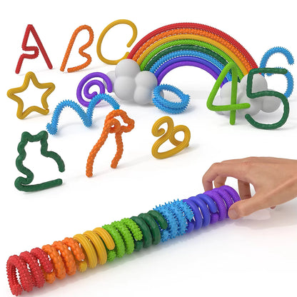 Fidget Sensory Sticks Autism Textured Calming Sensory Toys Antistress Anxiety Stress Relief Fidgeting For Kids Christmas Gifts