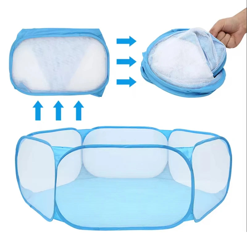1.2M Ball Pit Ball Pool Foldable Portable Play Pit For Children Kids Boys Girl Game House Indoor Outdoor Six Sided Net Game Tent