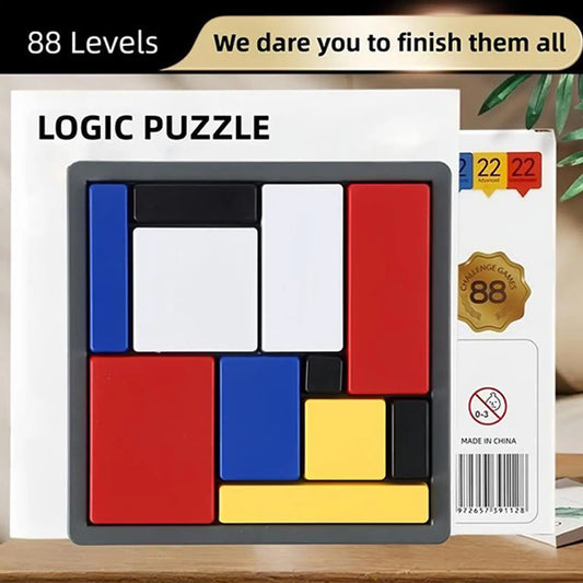 Logic puzzle, logic thinking training, building block games, puzzle blocks, interactive intelligence development, for Kids Adult