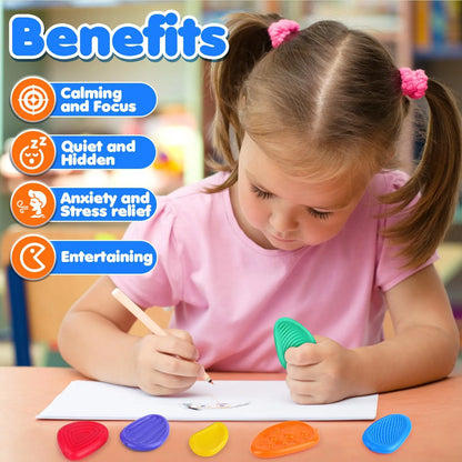 Silicone Sensory Strip Fidget Toys Kids Autism Decompression Calming Fidgeting Toy Adults Stress Desk Anxiety Relief Sensory Toy
