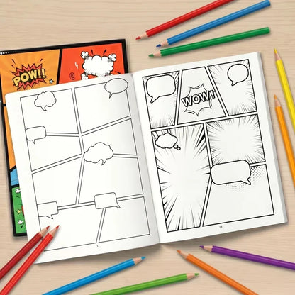 Blank Comic Book for Kids & Adults: Draw Your Own Comics Creative Fun