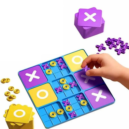 Creative Tic Tac Toe Board Game Montessori Funny Montessori Puzzle Table Game Thinking Exercise Cognitive Development