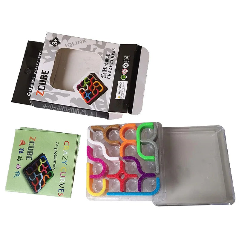 Creative 3D Intelligence Puzzle Crazy Curve Sudoku Puzzle Games Geometric Line Matrix Puzzle Toys For Children Learning Toy Gift