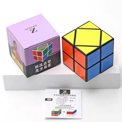 Domino Skewb Speed Cubes 2x2x2 Sensory Quiet Fidget Toys for Autism ADHD Anxiety Kids Teens Boys Girls Educational Gifts