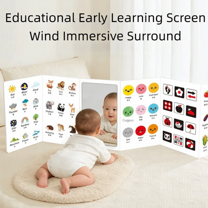 Creative Baby Cognitive Card Double Sided Vertical Screen Sight Words Cards Digital Format Cartoon Digital Animal Card