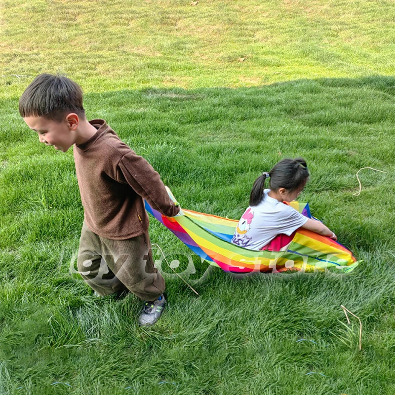 Kids Pull Game Toy Cooperative Dragging Mat 2 Player Teamwork Outdoor Game Parent Child Interaction Grass Fun Activity Toy