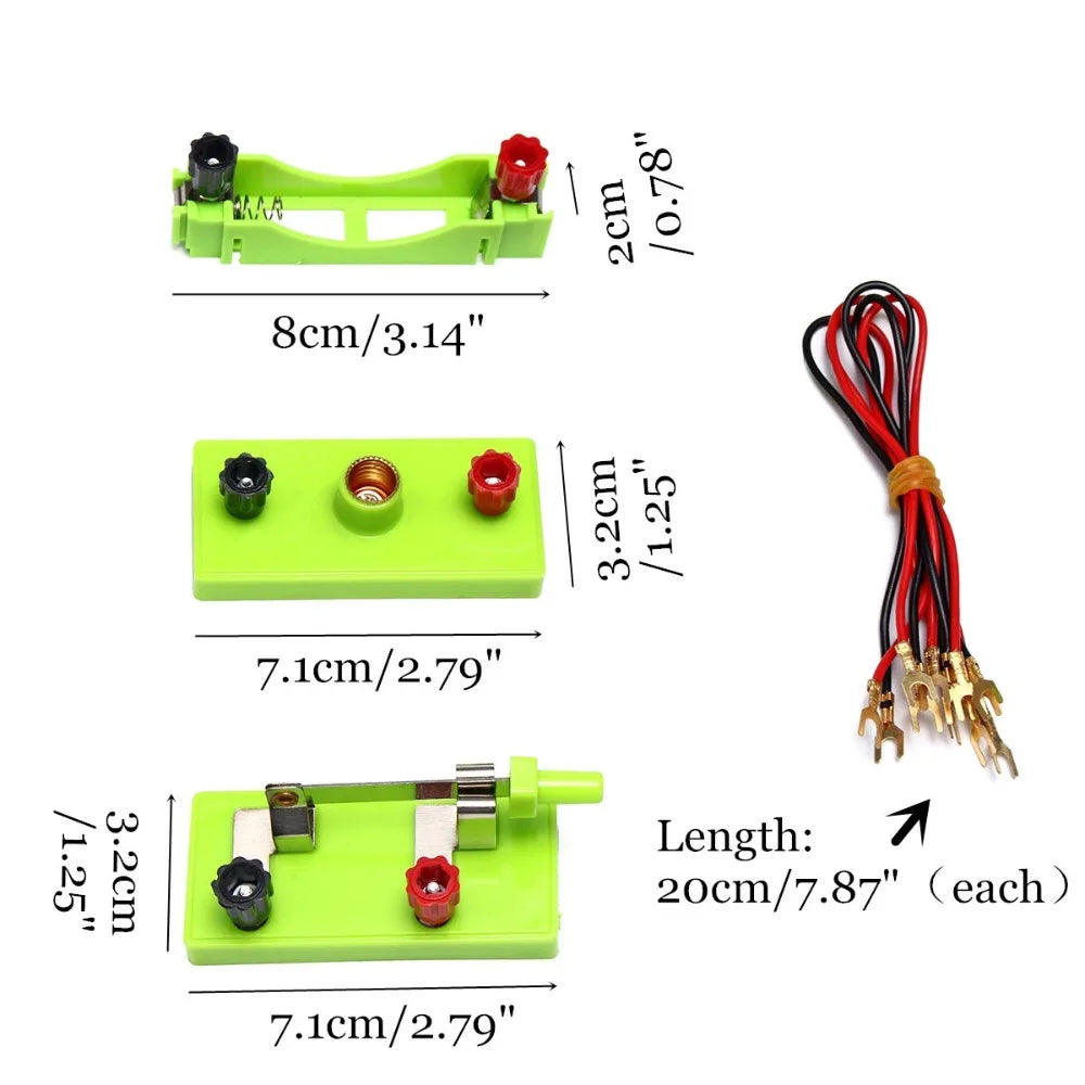 School Electric Circuit Montessori Learning Experiment Set DIY Science Toys