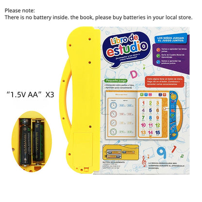 Spanish and English Kids Children Knowledge Cognitive Activity Toy Child Developmental Toy for Children Unisex