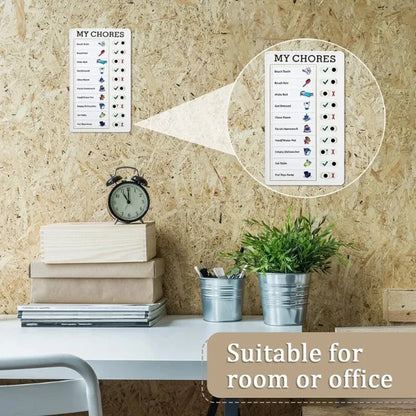 Summer Self-discipline Clock in Device for Children. Daily Habit Development Board. Household Visualization Task Schedule